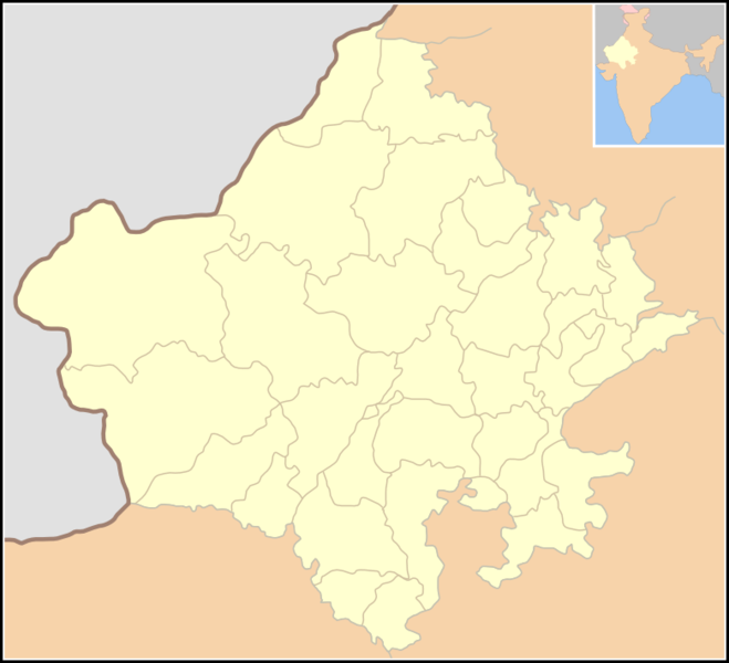 Map of Rajasthan state and districts