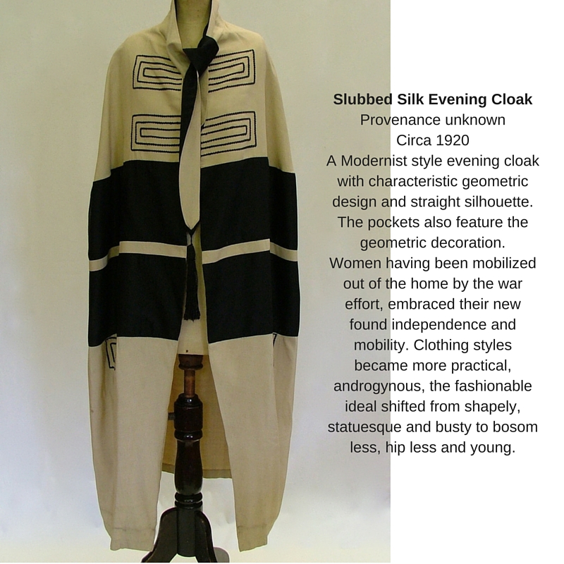 1920's evening cloak collage